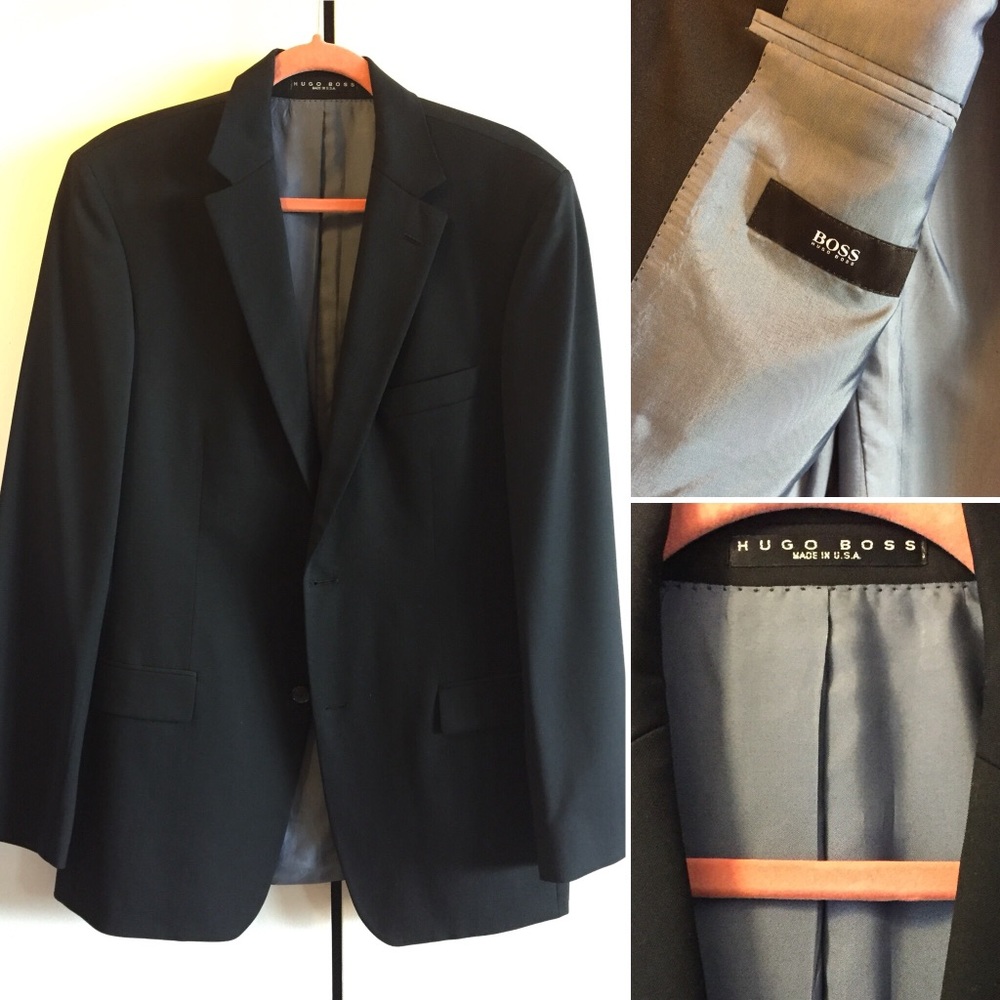 Hugo Boss Men’s Black Suit 42L 32/34 Pants